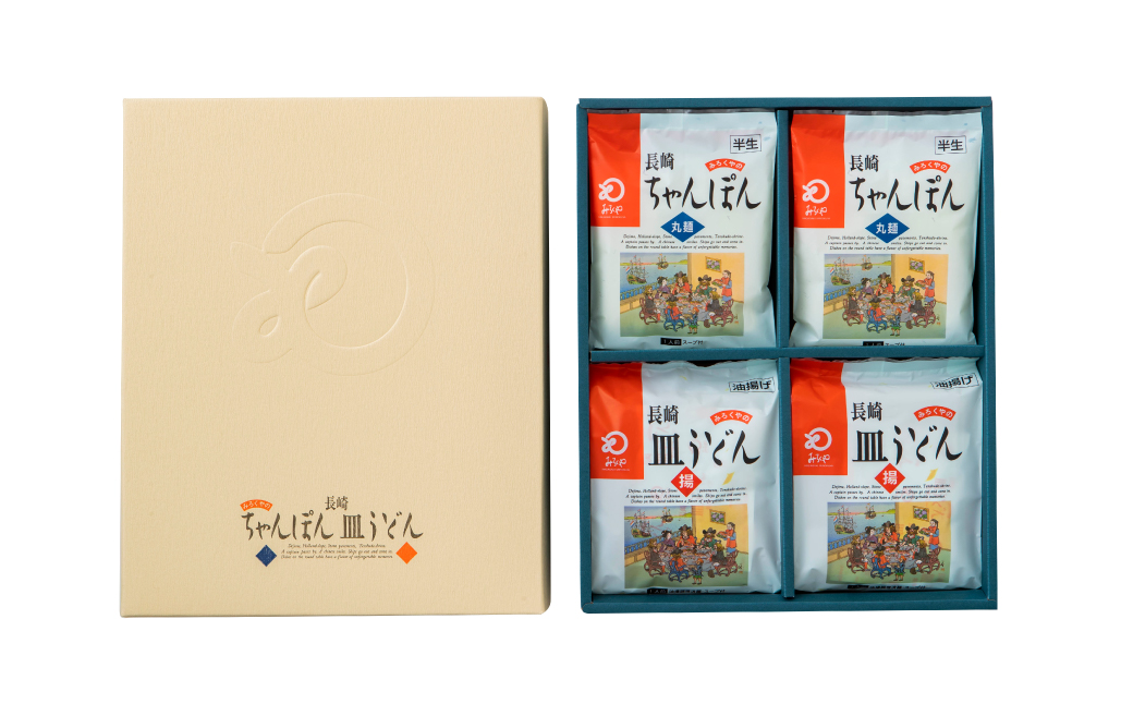 【全12回定期便】長崎ちゃんぽん・皿うどん揚麺 各5人前 ／ 麺 麺類 ちゃんぽん チャンポン 皿うどん 小分け 詰め合わせ みろくや 長崎県 長崎市