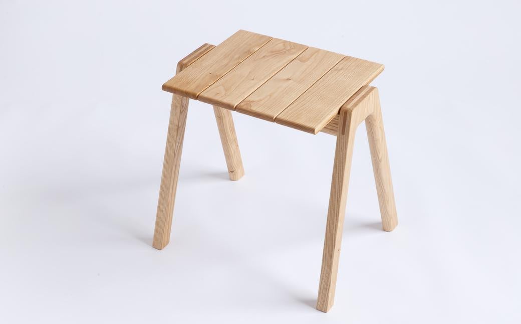 MINAZUKI STOOL (スタッキングスツール) クリ (2脚) ／  家具 インテリア スツール ナイトテーブル シンプル ナチュラル 長崎県 長崎市