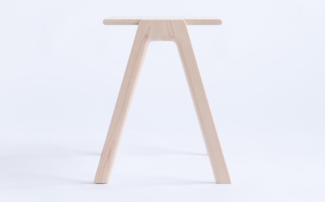 【素地仕上げ】MINAZUKI STOOL (スタッキングスツール) ヒノキ (1脚) ／ 家具 インテリア スタッキング ナチュラル シンプル ヒノキ 長崎県 長崎市