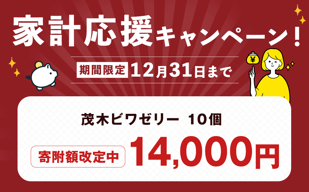 【期間限定！～12月31日まで寄附額改定】【14営業日以内発送】茂木ビワゼリー10個 ／ ゼリー ぜりー フルーツゼリー 果実ゼリー びわ ビワ 枇杷 スイーツ デザート 長崎県産 長崎県 長崎市