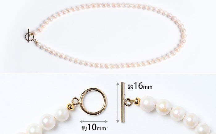 【7営業日以内発送】あこや真珠 ネックレス 6.0-6.5mm 14KGF K14 マンテル パール レディース アクセサリー ゴールド