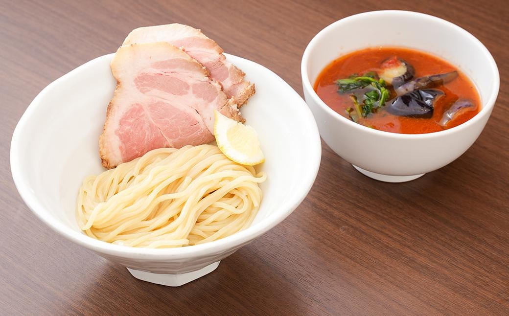 【全12回定期便】トマトつけ麺 4食セット ／ 自家製生麺 つけ麺 スープ付き トマト 麺 つけめん 冷凍 ラーメン 長崎県 長崎市