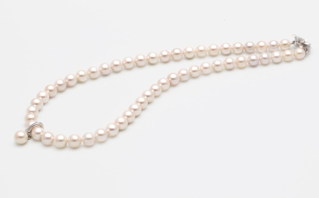 あこや真珠 (7.5－8mm珠) トップ付きネックレス トップ取り外し可 ／ ジュエリー アクセサリー パール 長崎県 長崎市 園田真珠