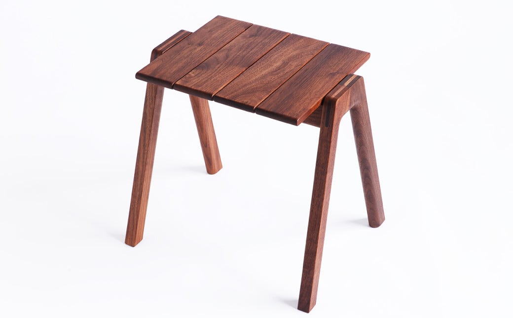 【グッドデザイン2019受賞】MINAZUKI STOOL ( スタッキングスツール ) ウォルナット 1脚 家具 イス チェア 吉永製作所