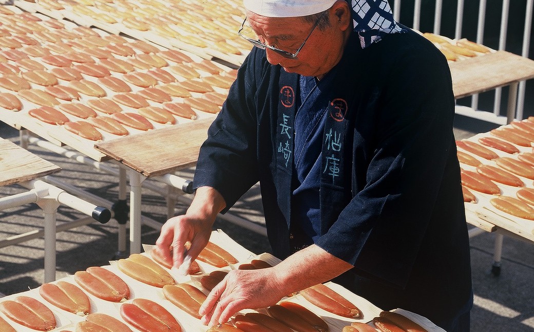【7営業日以内発送】長崎の伝統と発祥の味 からすみ 70g + 生からすみ 70g 詰合せ （合計140g） ／ カラスミ 生カラスミ 魚卵 つまみ 鰡 ボラ ぼら 珍味 詰め合わせ セット 九州 長崎県 長崎市 冷蔵