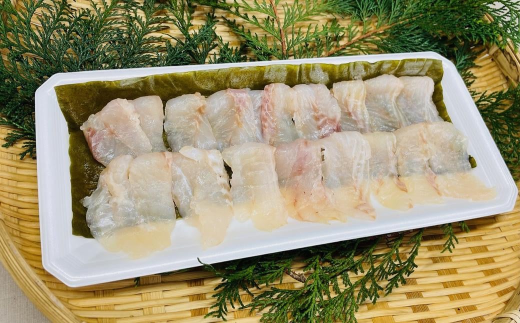 長崎の森で育てた『幻のクエ』 昆布〆 刺身用 約200g 2～3人前 ／ くえ 高級魚 魚 海鮮 海産物 水産物 長崎県 長崎市