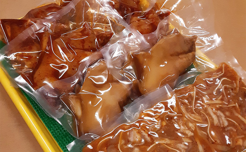 甘辛煮豚足・ミミガーセット ／ 豚足 (辛口・甘口 ) 甘辛ミミガー 豚肉 お肉 珍味 おつまみ 真空パック 九州産 長崎県 長崎市