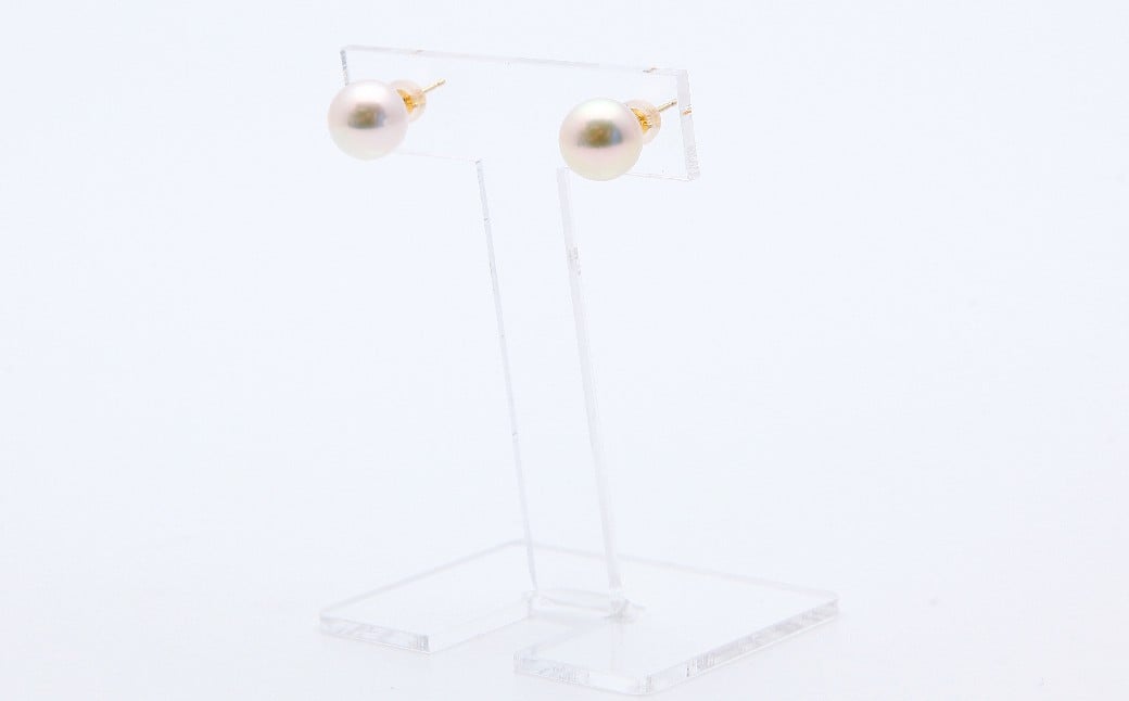 あこや真珠 (約8.5mm珠) ピアス ／ K18 イエローゴールド ジュエリー アクセサリー あこや 宝石 国産 長崎 長崎県 園田真珠 お祝い 贈答 プレゼント 成人式 卒業式 入学式 結婚式 記念日 誕生日 フォーマル ジュエリーケース レディース ファッション
