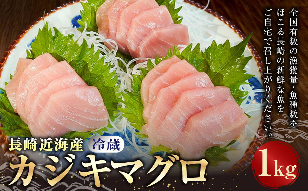 長崎近海産カジキマグロ 冷蔵 約1kg ／ 魚 海産物 魚介 鮮魚 海鮮 カジキ まぐろ 鮪 刺身 大将農園 長崎県 長崎市 【2025年9月下旬～12月下旬迄発送予定】