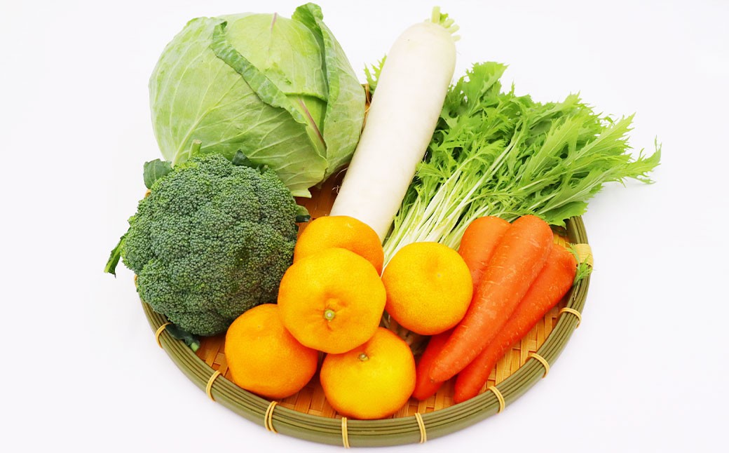 【12回定期便】 定番の野菜フルーツセット 6品目以上 ／ 詰め合わせ 鮮度 野菜 やさい 果物 くだもの 果実 フルーツ 定番 セット 季節 定期便 定期 旬