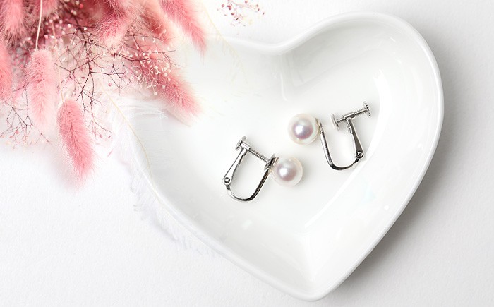 あこや真珠 イヤリング 8.0-8.5mm SV925 シルバー パール 真珠 あこや レディース アクセサリー ジュエリー オシャレ 装飾 装飾品 カジュアル シンプル 宝石保証書 ギフト ジュエリーポーチ ポーチ付き