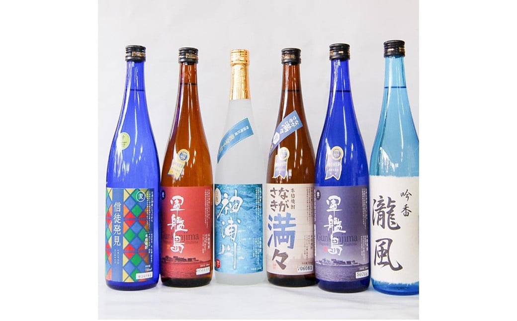 酒屋自慢 長崎焼酎飲み比べ (720ml) 6本 セット お酒 酒 芋焼酎 麦焼酎 吟醸酒粕焼酎 味比べ 