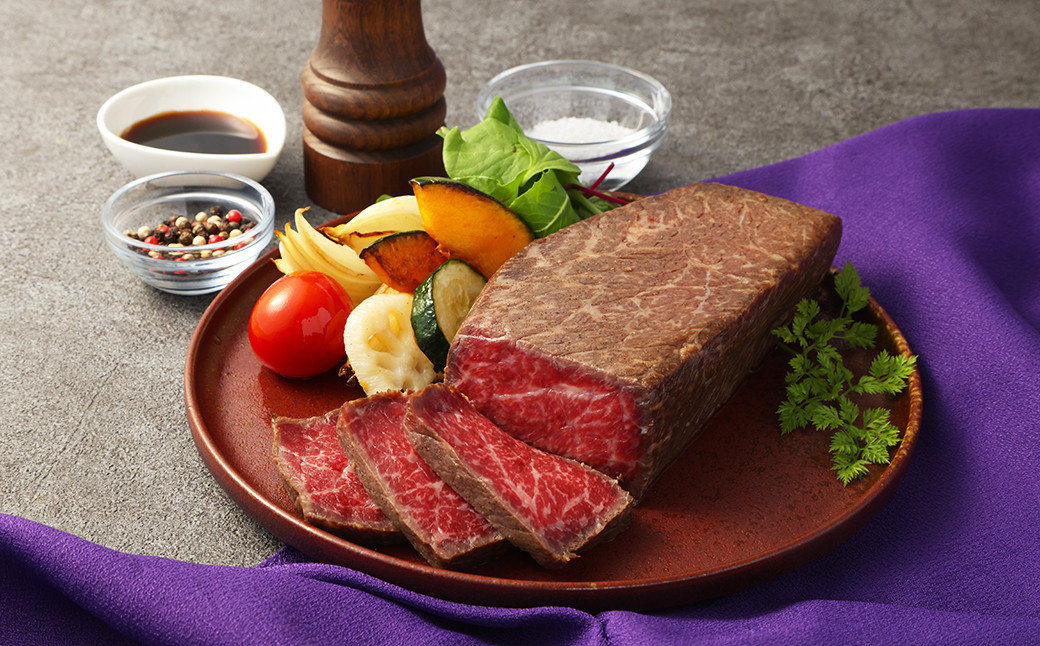 【全6回定期便】【A4ランク】長崎和牛 ローストビーフ 約400g 和牛 国産 お肉 肉 赤身 モモ肉 モモ タレ付き 長崎