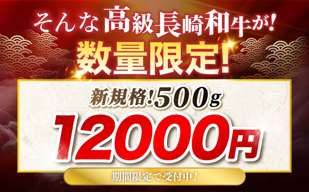 【数量＆期間限定 】長崎和牛 肩ローススライス （ 約500gx1パック ） お肉 肉 にく 国産 牛肉 牛 霜降り肉 霜降り ロース 和牛 冷凍 長崎県 長崎市 【 2026年9月下旬～10月上旬発送予定 】