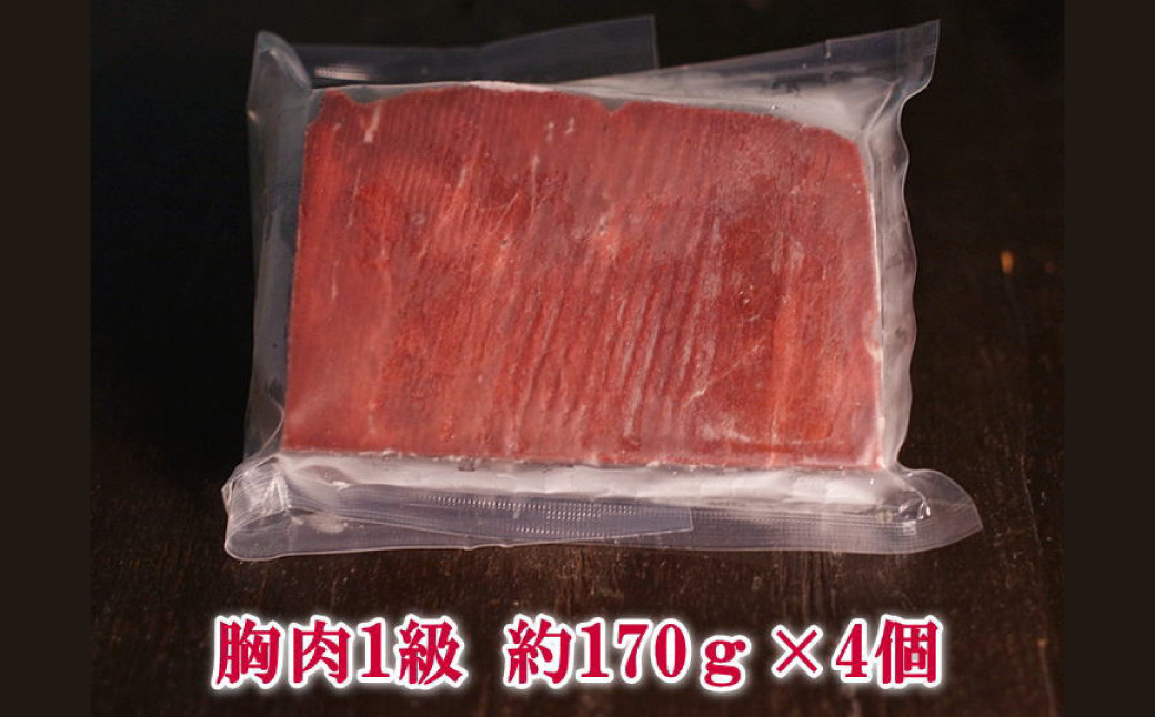 【全6回定期便】 鯨 赤肉 胸肉 170g×4個セット ／ 鯨 くじら クジラ 鯨肉 鯨文化 くじら文化 イワシ鯨 厳選 長崎県 長崎市