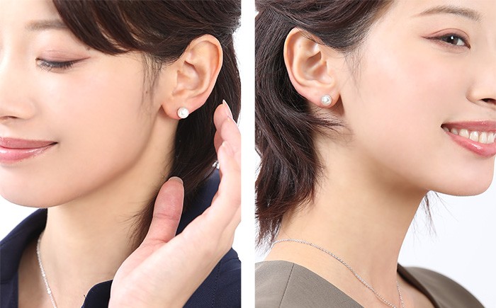 あこや真珠 ピアス 8.0-8.5mm K14WG ホワイトゴールド パール 真珠 あこや レディース アクセサリー ジュエリー オシャレ 装飾 装飾品 カジュアル シンプル 宝石保証書 ギフト ケース付き