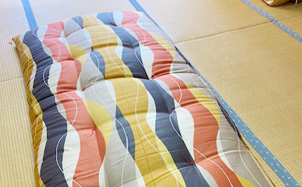 【10営業日以内発送】布団屋が作った綿100％の敷き布団(ダブル) ／ 4種から選べる ピンク ブルー ふとん かけ布団 寝具 菊村ふとん店 長崎県 長崎市