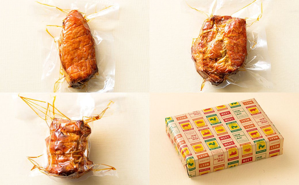 【全3回定期便】自家製焼豚 400g×3個セット ／合計3.6kg (9個) 惣菜 豚 豚肉 自家製 秘伝のタレ 雲仙活きいきポーク 長崎県 長崎市