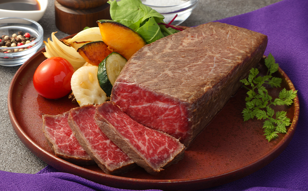 【全6回定期便】【A4ランク】長崎和牛 ローストビーフ 約400g 和牛 国産 お肉 肉 赤身 モモ肉 モモ タレ付き 長崎