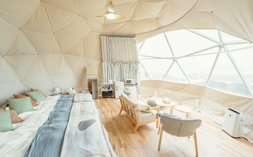 【Flat Glamping Nagasaki】 宿泊券15,000円分（5,000円券×3） ／ 宿泊チケット 宿泊補助券 ギフト プレゼント キャンプ グランピング