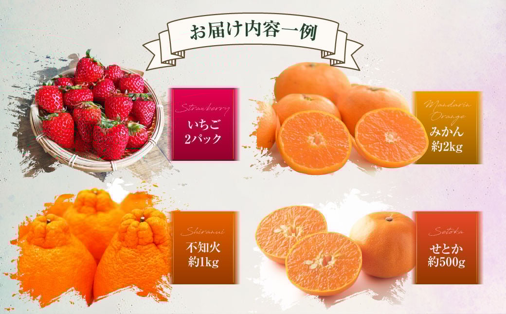 【年6回定期便（偶数月配送）】旬のフルーツ定期便 食べ比べセット 季節により厳選した果物を2品目詰め合わせ 果物 くだもの