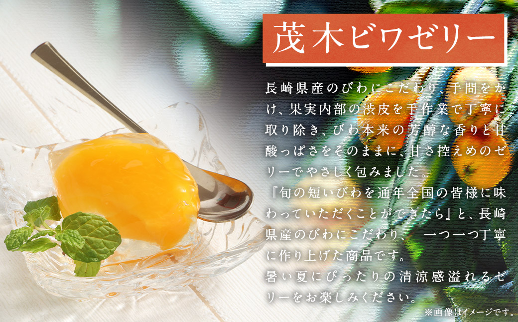 【期間限定！～12月31日まで寄附額改定】【14営業日以内発送】茂木ビワゼリー10個 ／ ゼリー ぜりー フルーツゼリー 果実ゼリー びわ ビワ 枇杷 スイーツ デザート 長崎県産 長崎県 長崎市