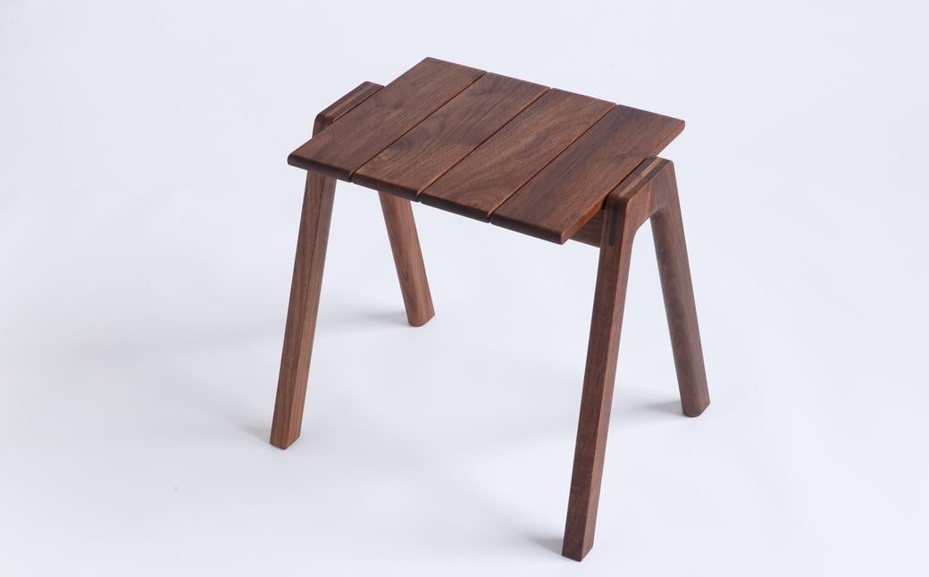 MINAZUKI STOOL (スタッキングスツール) ウォルナット (3脚) ／ 家具 インテリア スツール ナイトテーブル 長崎県 長崎市