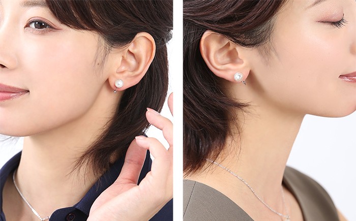 あこや真珠 イヤリング 8.0-8.5mm SV925 シルバー パール 真珠 あこや レディース アクセサリー ジュエリー オシャレ 装飾 装飾品 カジュアル シンプル 宝石保証書 ギフト ジュエリーポーチ ポーチ付き