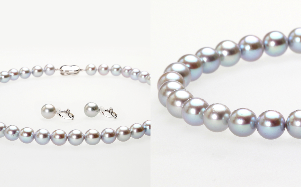 ãããçç (9â9.5mmç ãã°ã¬ãŒç³») ããã¯ã¬ã¹ & ã€ã€ãªã³ã° ã»ãã ïŒ ãžã¥ãšãªãŒ ã¢ã¯ã»ãµãªãŒ ããŒã« é·åŽç é·åŽåž