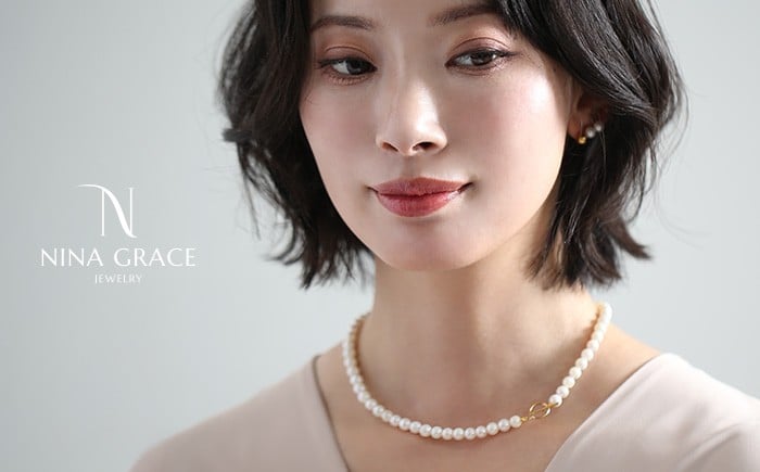 【7営業日以内発送】あこや真珠 ネックレス 6.0-6.5mm 14KGF K14 マンテル パール レディース アクセサリー ゴールド