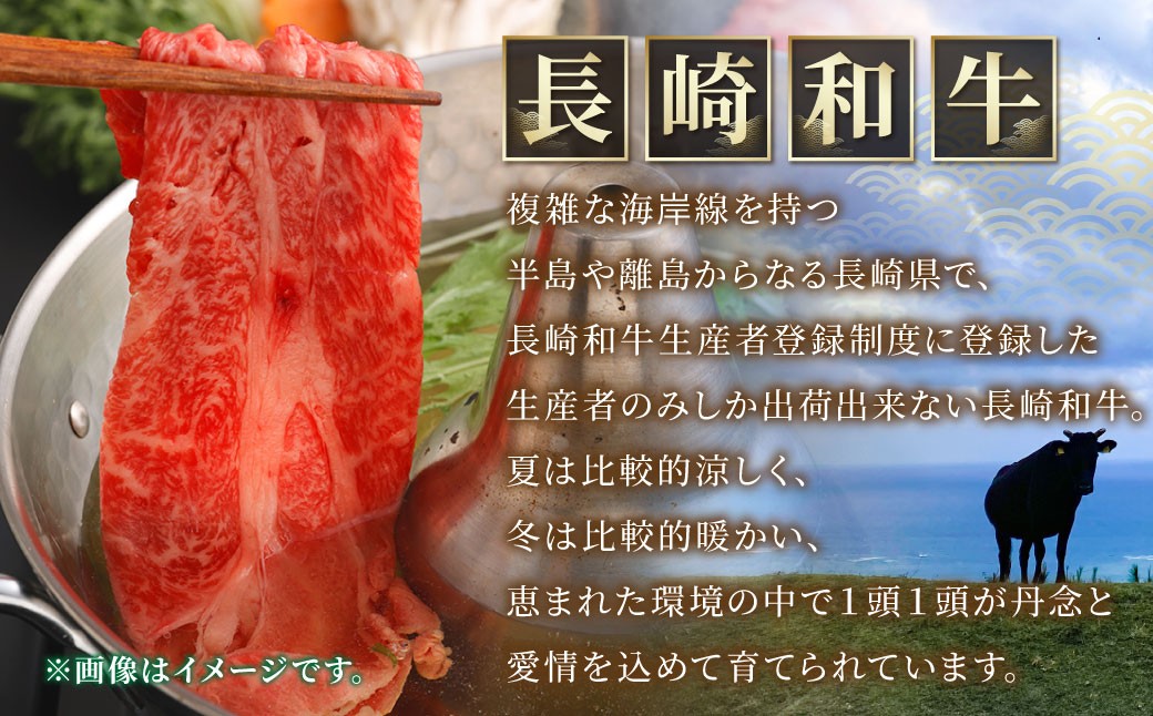 【数量＆期間限定 】長崎和牛 肩ローススライス （ 約500gx1パック ） お肉 肉 にく 国産 牛肉 牛 霜降り肉 霜降り ロース 和牛 冷凍 長崎県 長崎市 【 2026年9月下旬～10月上旬発送予定 】