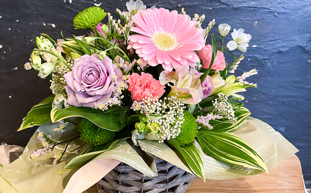 おまかせフラワーアレンジメント 【S】 ／ 花 お花 ギフト フラワー 記念 お祝い