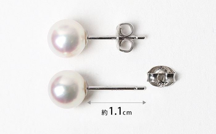 あこや真珠 ピアス 8.0-8.5mm SV925 シルバー パール 真珠 あこや レディース アクセサリー ジュエリー オシャレ 装飾 装飾品 カジュアル シンプル 宝石保証書 ギフト ジュエリーポーチ ポーチ付き