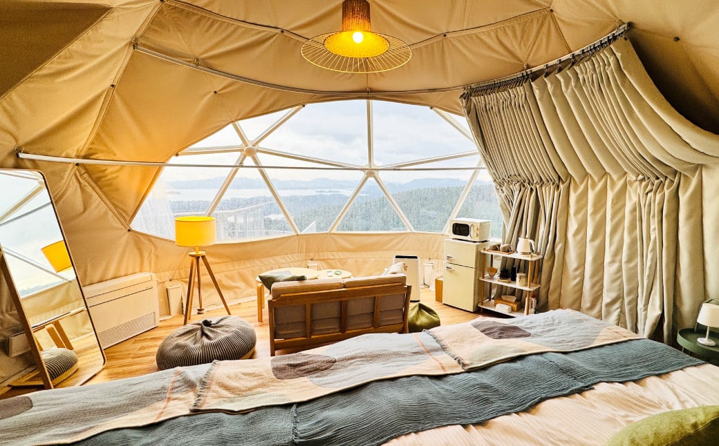 【Flat Glamping Nagasaki】 宿泊券15,000円分（5,000円券×3） ／ 宿泊チケット 宿泊補助券 ギフト プレゼント キャンプ グランピング