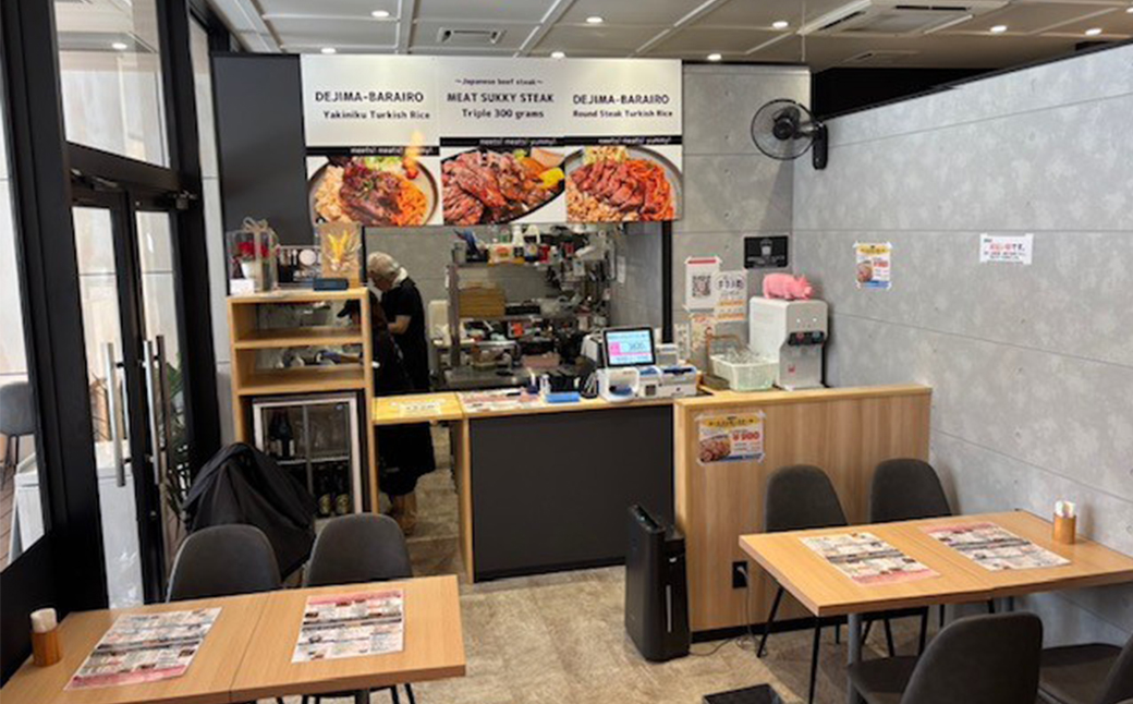 「出島ばらいろ」のステーキをランチで楽しめる【onikuのcafe meat sukky】 お食事券 3000円分 金券 チケット 食事 ギフト券