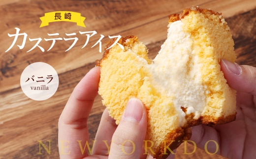 【 全6回定期便 】 長崎カステラアイス （ バニラ ） 計15個 長崎カステラ カステラ かすてら アイス カステラアイス お菓子 菓子 おかし 洋菓子 スイーツ 冷凍