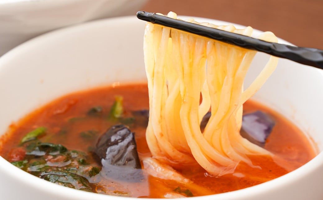 トマトつけ麺 4食セット ／ 自家製生麺 つけ麺 スープ付き トマト 麺 つけめん 冷凍 ラーメン 長崎