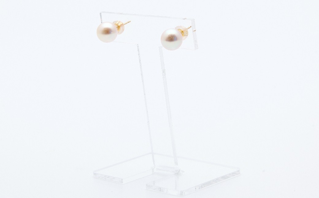あこや真珠 ピアス (約8mm珠) / K18イエローゴールド ジュエリー アクセサリー