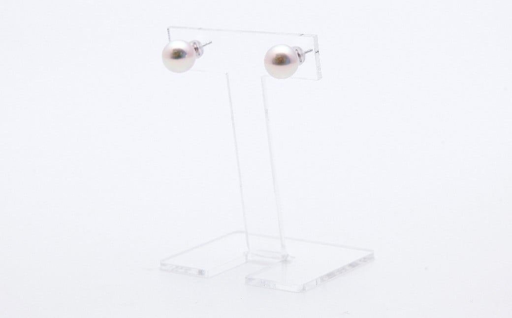 あこや真珠 (約8.5mm珠) ピアス K14ホワイトゴールド ジュエリー アクセサリー