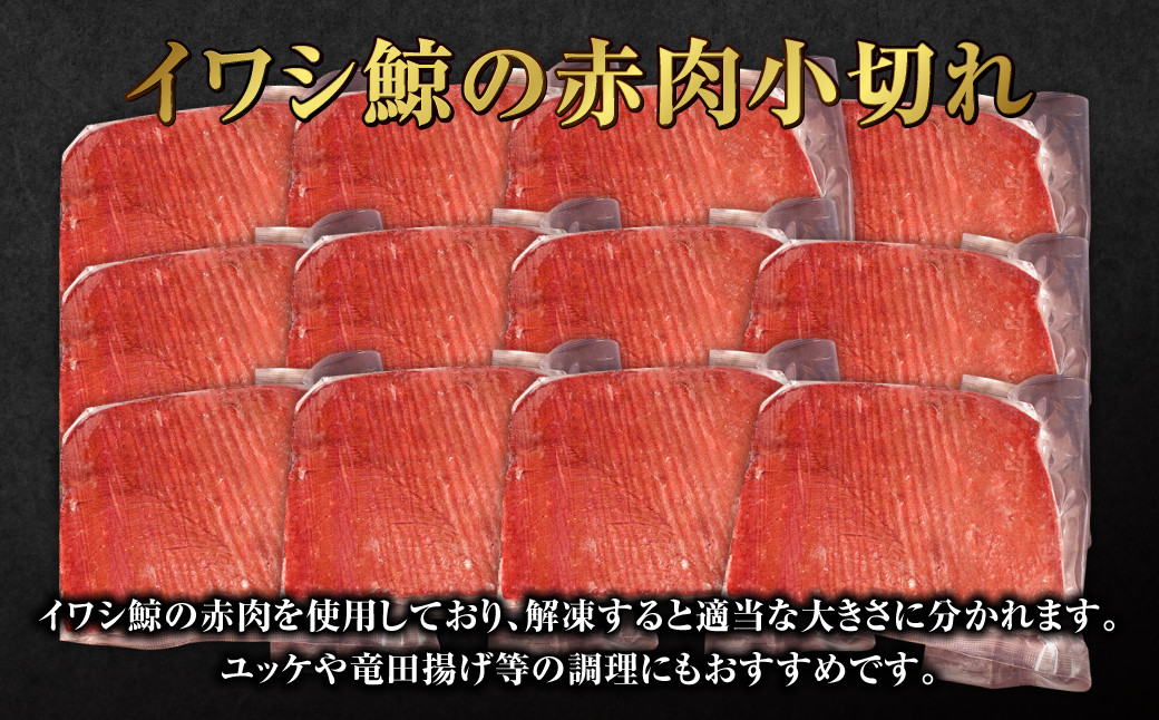 くじら 赤肉 小切れ 170g×12個セット クジラ 鯨 赤身 刺身 おつまみ