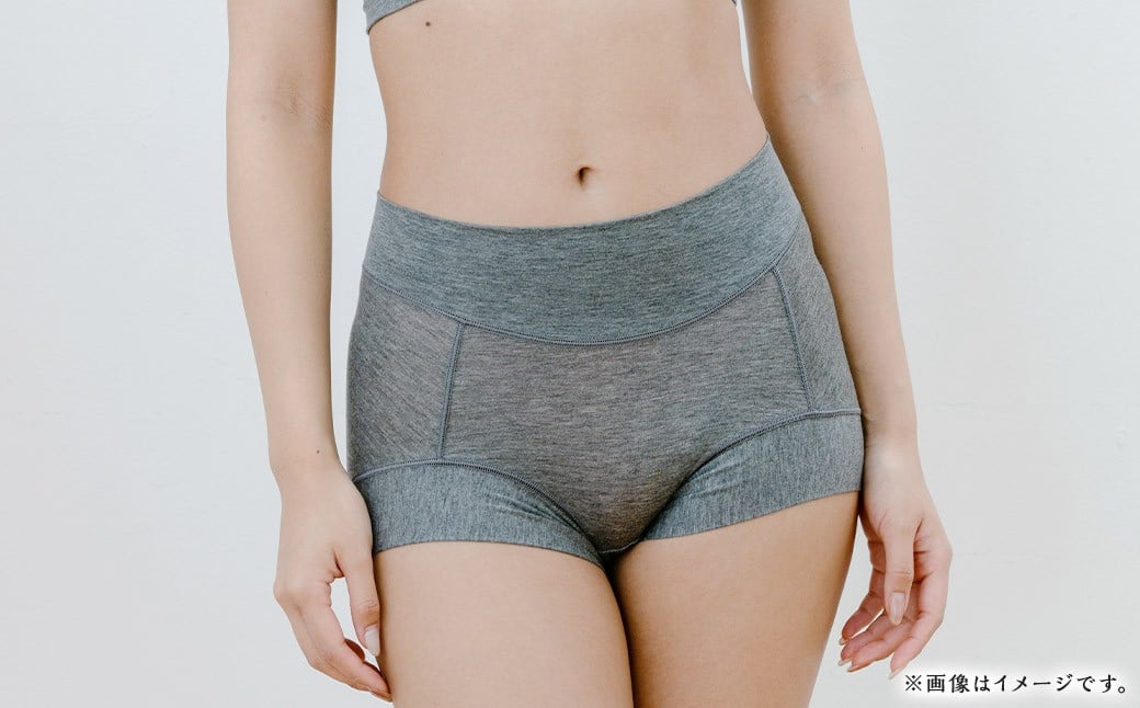【7営業日以内発送】【Lサイズ】テンセル（TM）繊維 超立体ショーツ スタンダード丈（同色2枚セット）【ブラック】／ ショーツ 下着 日本製下着 衣類
