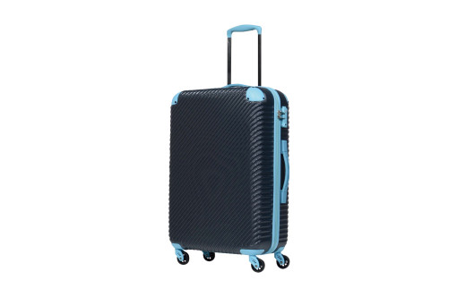 G537 【3泊用 抜群の安定感！】 ABS7352スーツケース S （グレー×ブルー） TSAロック ダイヤル式 軽量キャリーケース 国内スーツケース 海外キャリーケース キャリーバッグ 軽いスーツケース おしゃれスーツケース 小型 耐久 ファスナー ジッパー 旅行 機内持込可 機内持込