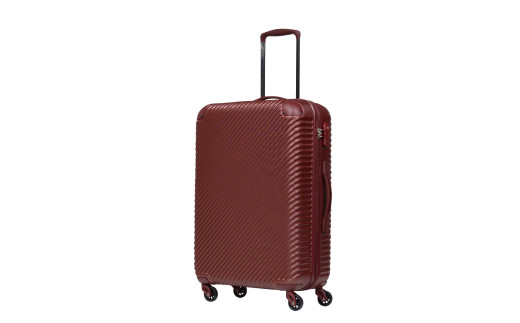 G526 【5～14泊用 抜群の安定感】 ABS7352スーツケース L （ワインレッド） TSAロック ダイヤル式 軽量キャリーケース 国内スーツケース 海外キャリーケース キャリーバッグ 軽いスーツケース 中型 無料受託サイズ ファスナー ジッパー 旅行 カバン