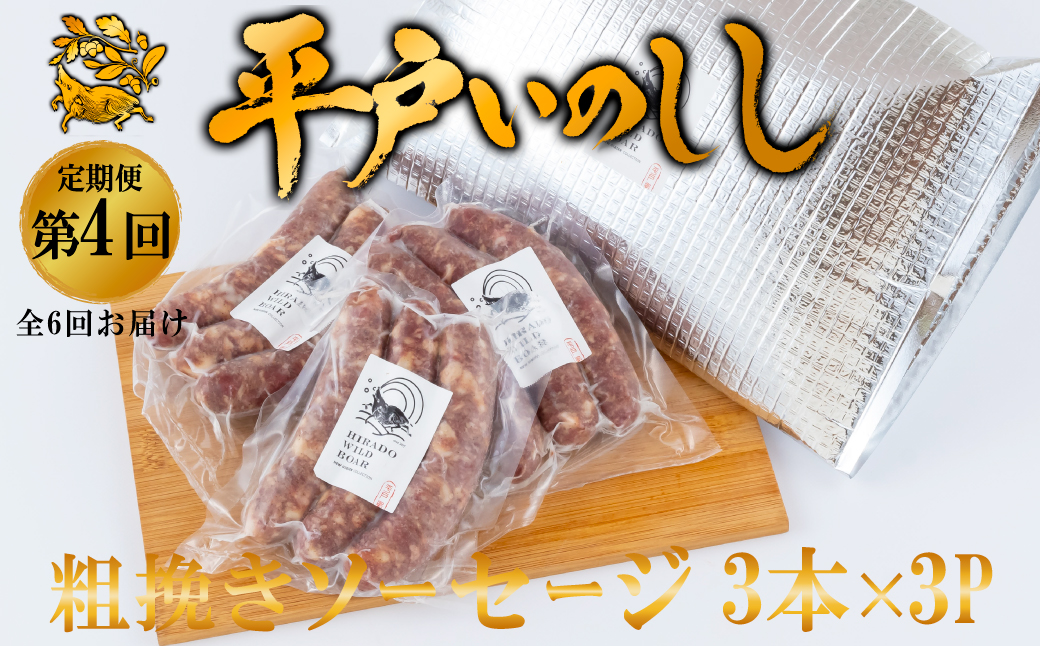 B564 《定期便》 Newジビエ 平戸いのしし肉 と加工品の月替わり便【6回お届け】