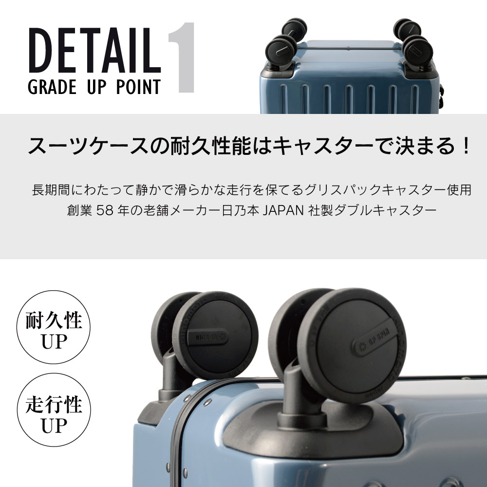 G624 PC7000スーツケース S シルクホワイト(PC7000_19swne) 