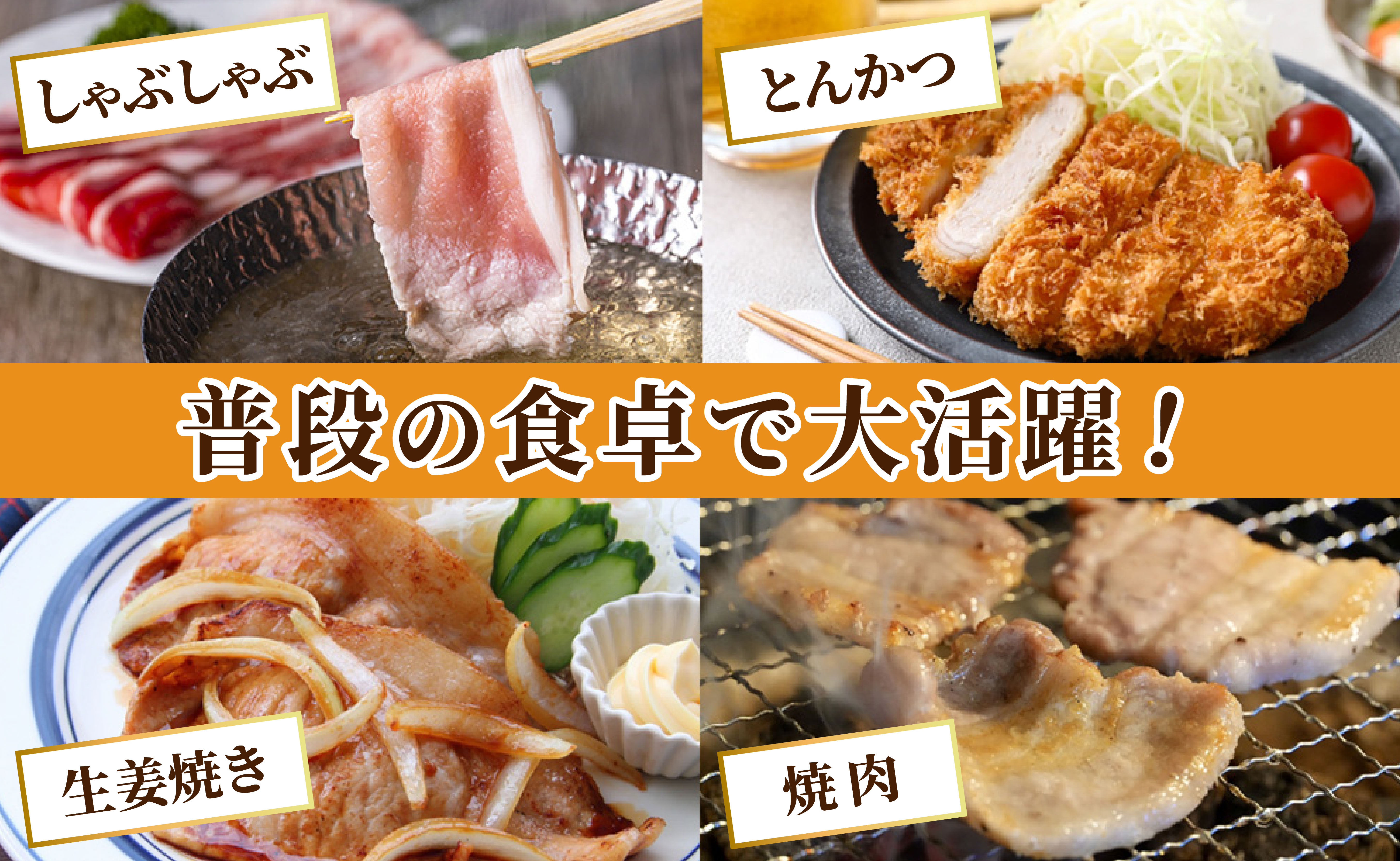 B622《定期便》長崎県産豚 食べ比べ 竹コース【6回お届け】