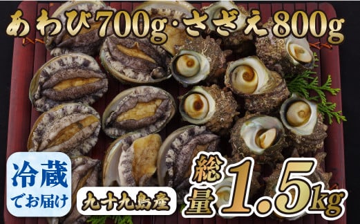 九十九島あわび(700g)･さざえ(800g)