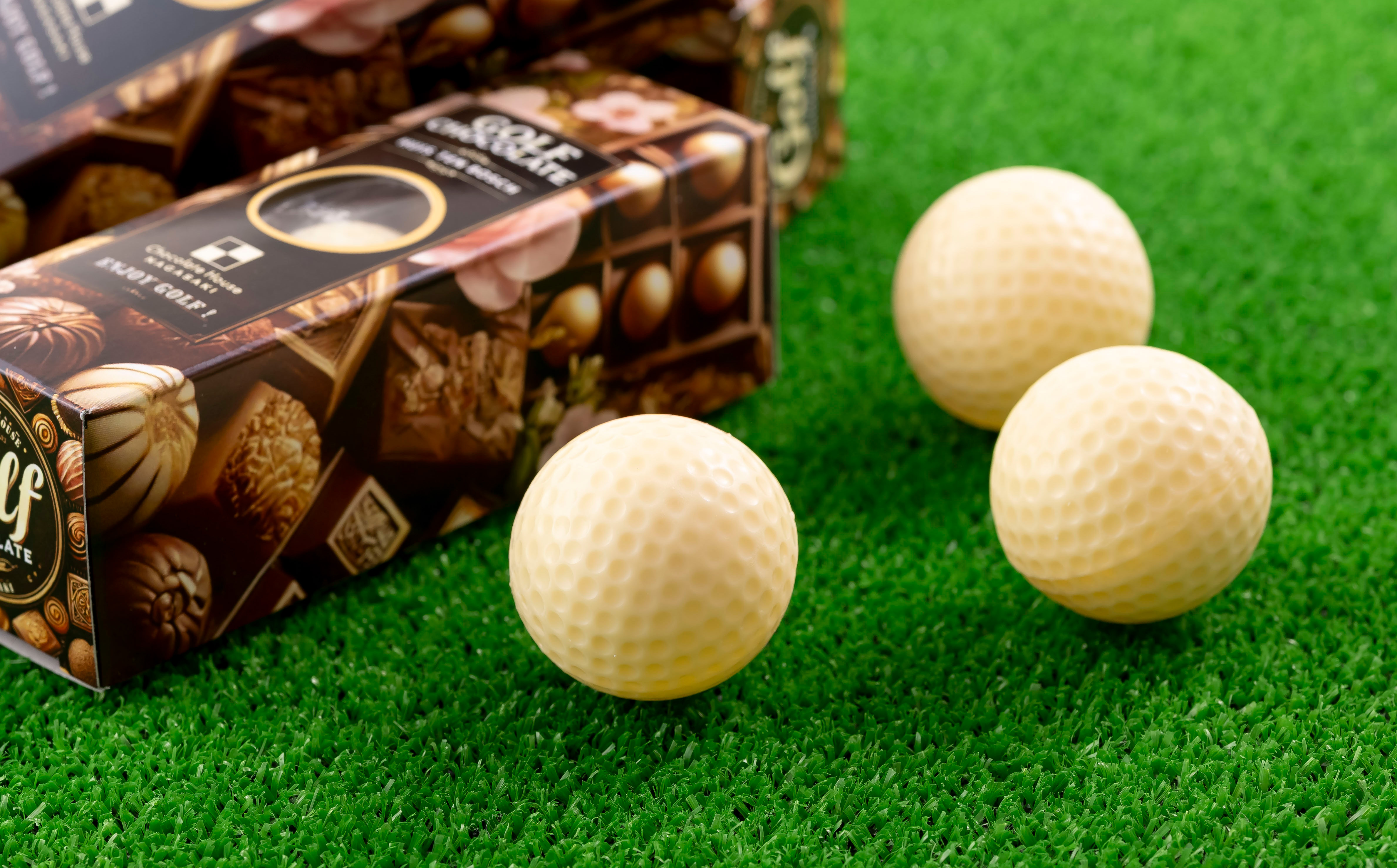 F218 ゴルフボールチョコ(ホワイト)4箱セット