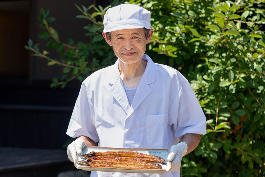 AF116【国産・数量限定】職人の本格炭火手焼きうなぎ4尾約600g【随時発送】