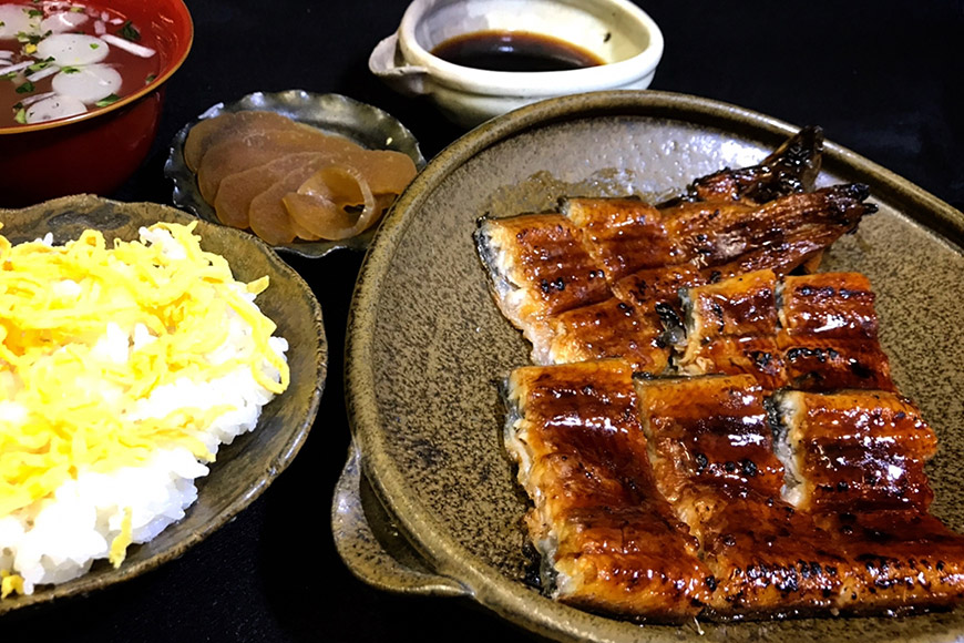 活とらふぐ刺身と国産うなぎの蒲焼き贅沢Bセット（ふぐ刺1皿・蒲焼き2尾）